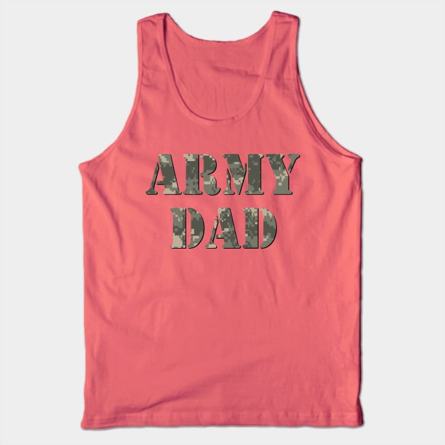 Army Camouflage Military Dad Tank Top by Scar